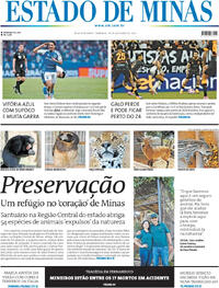 Capa do jornal Estado de Minas 19/10/2025
