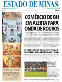 Capa do jornal Estado de Minas 19/11/2025