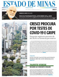 Capa do jornal Estado de Minas 20/06/2025