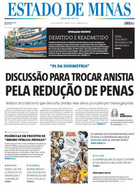 Capa do jornal Estado de Minas 20/09/2025