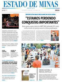 Capa do jornal Estado de Minas 20/10/2025