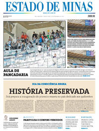 Capa do jornal Estado de Minas 20/11/2025