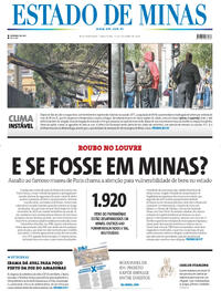 Capa do jornal Estado de Minas 21/10/2025