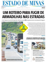 Capa do jornal Estado de Minas 21/12/2025