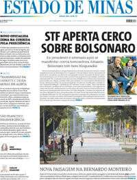 Capa do jornal Estado de Minas 22/07/2025