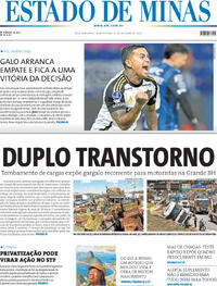 Capa do jornal Estado de Minas 22/10/2025