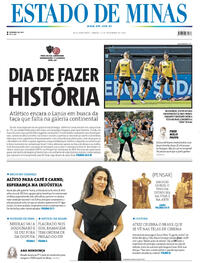 Capa do jornal Estado de Minas 22/11/2025