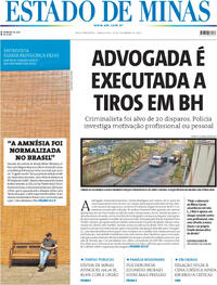 Capa do jornal Estado de Minas 23/09/2025