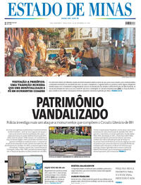 Capa do jornal Estado de Minas 23/12/2025