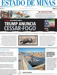 Capa do jornal Estado de Minas 24/06/2025