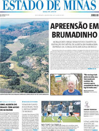 Capa do jornal Estado de Minas 24/07/2025