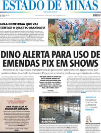 Capa do jornal Estado de Minas 24/10/2025