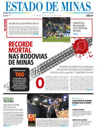 Capa do jornal Estado de Minas 25/08/2025