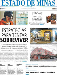 Capa do jornal Estado de Minas 25/10/2025