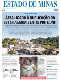 Capa do jornal Estado de Minas 26/05/2025