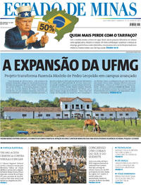 Capa do jornal Estado de Minas 27/07/2025