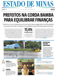 Capa do jornal Estado de Minas 28/12/2025