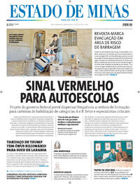 Capa do jornal Estado de Minas 30/07/2025
