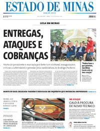 Capa do jornal Estado de Minas 30/08/2025