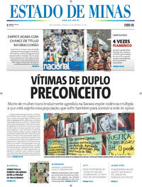 Capa do jornal Estado de Minas 30/11/2025