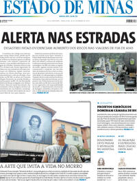 Capa do jornal Estado de Minas 30/12/2025