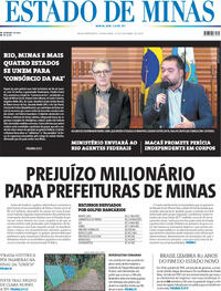 Capa do jornal Estado de Minas 31/10/2025