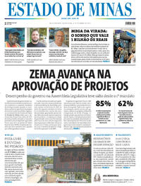 Capa do jornal Estado de Minas 31/12/2025