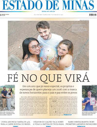Capa do jornal Estado de Minas 01/01/2026