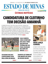 Capa Estado de Minas 02/08/2026