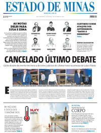 Capa Estado de Minas 02/10/2026