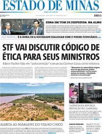 Capa do jornal Estado de Minas 03/02/2026