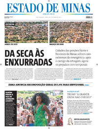 Capa do jornal Estado de Minas 03/03/2026