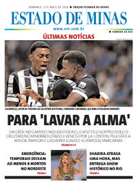 Capa Estado de Minas 03/05/2026