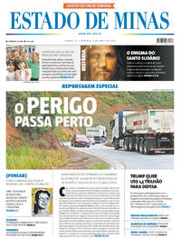 Capa do jornal Estado de Minas 04/04/2026