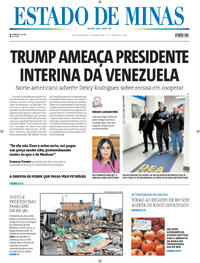 Capa do jornal Estado de Minas 05/01/2026