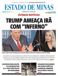 Capa do jornal Estado de Minas 05/04/2026