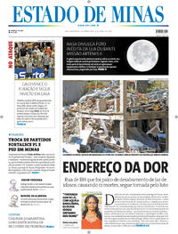 Capa do jornal Estado de Minas 06/04/2026