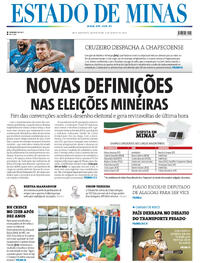 Capa Estado de Minas 06/08/2026