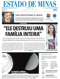 Capa do jornal Estado de Minas 07/04/2026