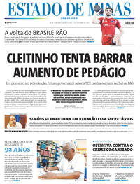 Capa Estado de Minas 07/10/2026
