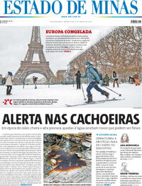 Capa do jornal Estado de Minas 08/01/2026