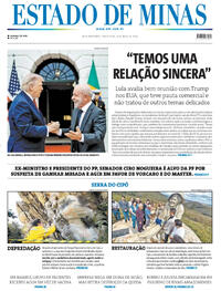 Capa Estado de Minas 08/05/2026