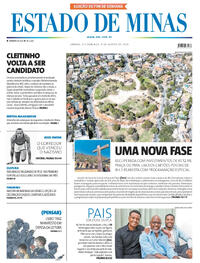 Capa Estado de Minas 08/08/2026