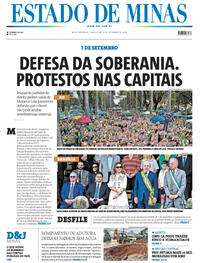 Capa Estado de Minas 08/09/2026