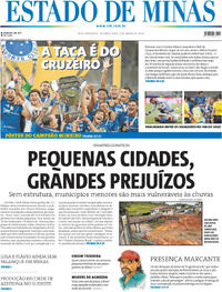 Capa do jornal Estado de Minas 09/03/2026