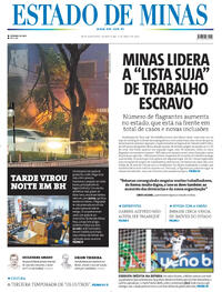 Capa do jornal Estado de Minas 09/04/2026