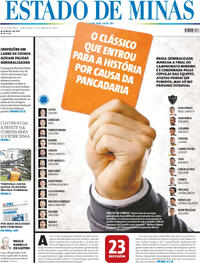 Capa do jornal Estado de Minas 10/03/2026