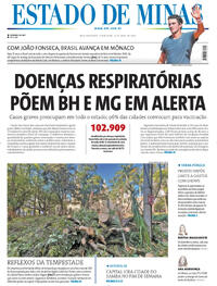 Capa do jornal Estado de Minas 10/04/2026