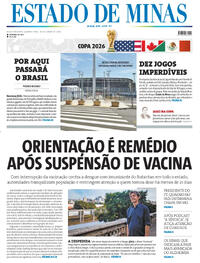 Capa Estado de Minas 10/06/2026