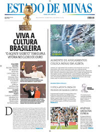 Capa do jornal Estado de Minas 12/01/2026